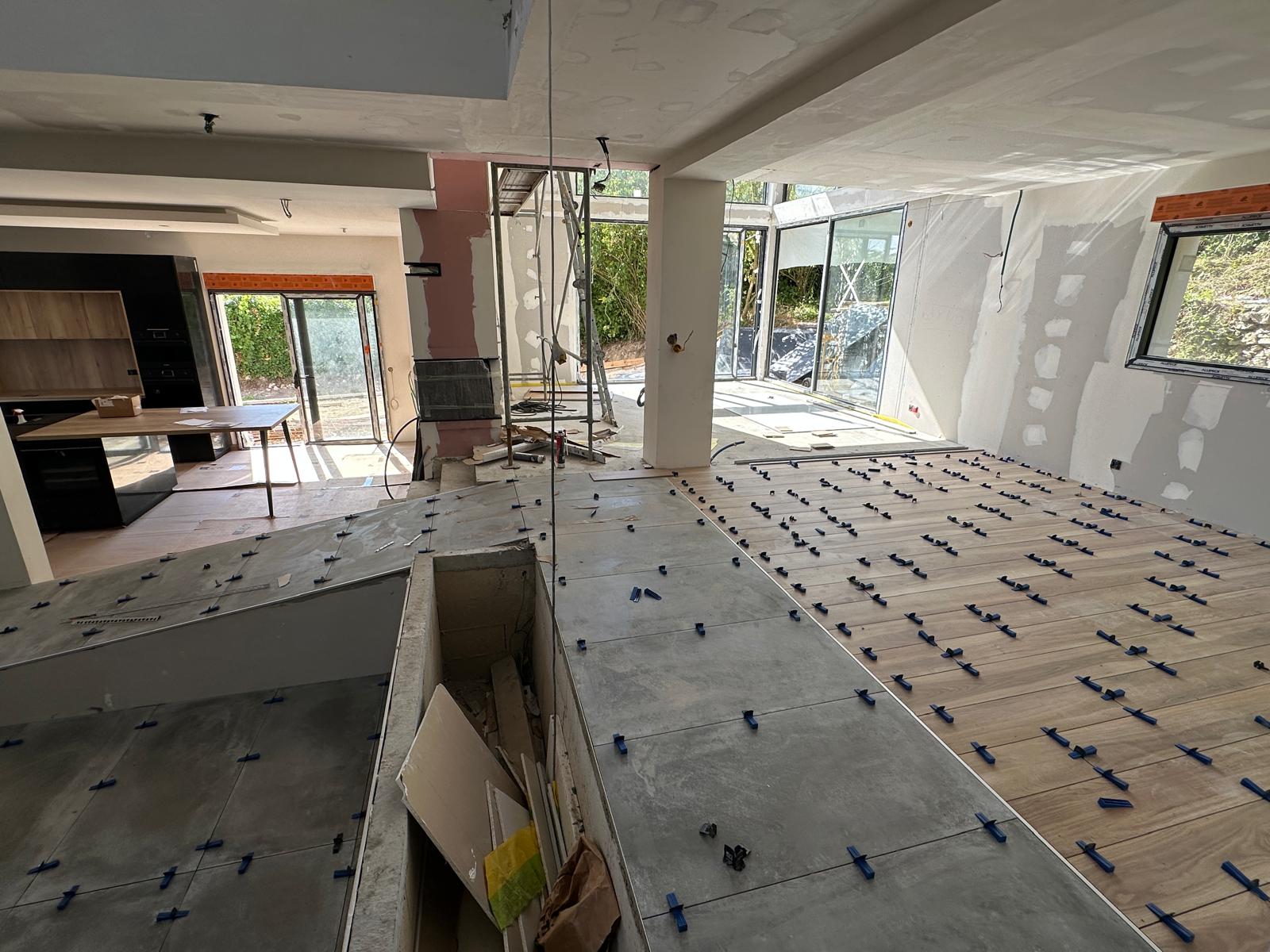 Pose de carrelage grand format